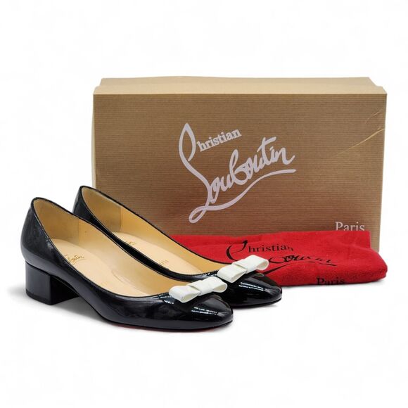 Christian Louboutin Shoes - Christian Louboutin Zerlisixty Pumps - Patent Leather - Black 37 7 US NWB